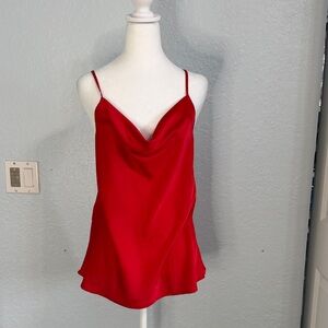 Elegant Red Women's Camisole Top